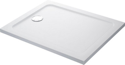 Mira Flight Safe Shower Tray Low Profile Rectangular Stone & Waste 1200X800mm from B&Q