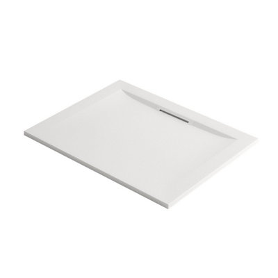 Mira Flight Level Rectangle Shower Tray 1200X800 Low Profile White Free Waste from B&Q