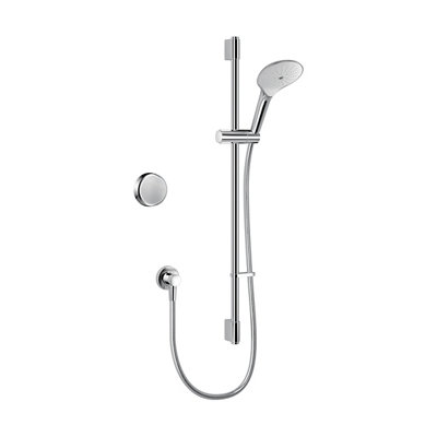Mira Activate Single Chrome Effect Rear Fed High Pressure Digital Concealed Valve Adjustable Shower from B&Q