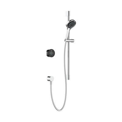 Mira Platinum Concealed Valve Gravity-Pumped Wall Fed Smart Digital Mixer 4-Spray Pattern Shower Head from B&Q
