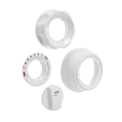 Mira Excel Mk1 Shower White Knob Pack Older Design (1990 -1996)Mpn 935.64 from B&Q