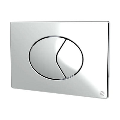(322903) Dudley Chrome Oyster Dual flush Push Plate - Image 4