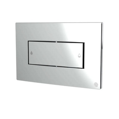 FixTheBog (326392) Dudley Coral Dual Flush Push Plate In Chrome from B&Q