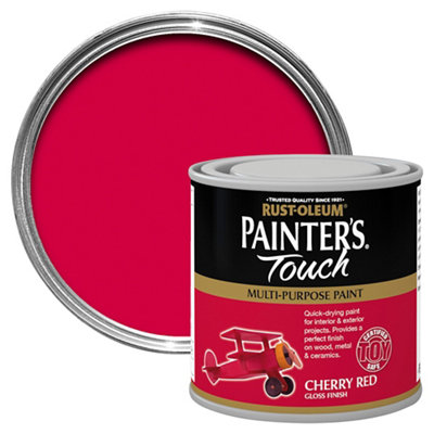Rust-Oleum Painter's Touch Cherry Red Gloss Multi-Surface Paint250Ml from B&Q