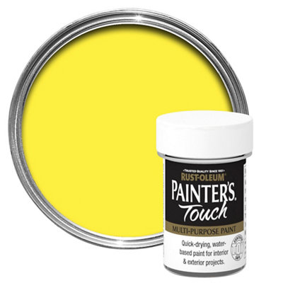 Rust-Oleum Painter's Touch Bright Yellow Gloss Multi-Surface Paint20Ml from B&Q