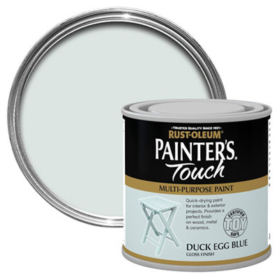 Rust-Oleum Painter's Touch Duck Egg Gloss Multi-Surface Paint250Ml from B&Q