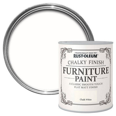 B&Q -  Chalk White Chalky Effect Matt Any RoomExcluding Wet-Rooms Furniture Paint125Ml