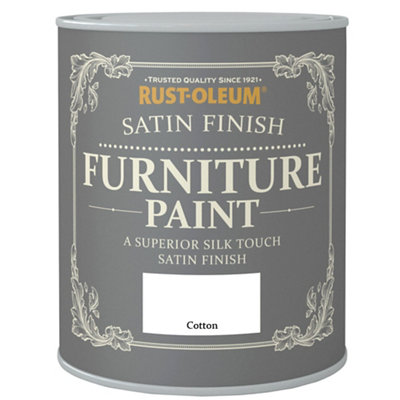 Rust-Oleum Cotton Satinwood Furniture Paint125Ml Tin from B&Q