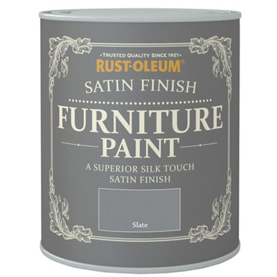 Rust-Oleum Slate Satinwood Furniture Paint125Ml Tin from B&Q