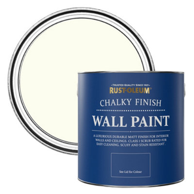 Rust-Oleum Porcelain Chalky Wall & Ceiling Paint 2.5L from B&Q