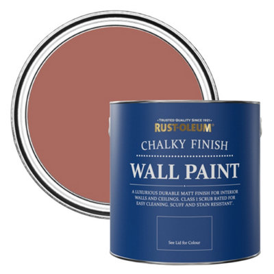 Rust-Oleum Salmon Chalky Wall & Ceiling Paint 2.5L from B&Q
