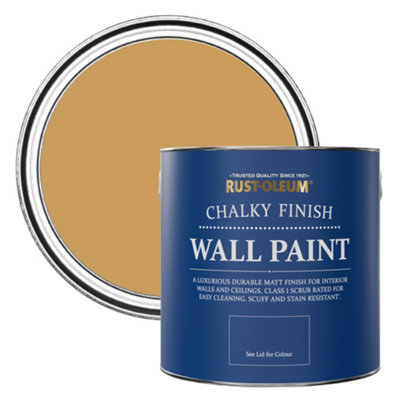 Rust-Oleum Dijon Chalky Wall & Ceiling Paint 2.5L from B&Q