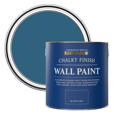 Rust-Oleum Cobalt Chalky Wall & Ceiling Paint 2.5L from B&Q