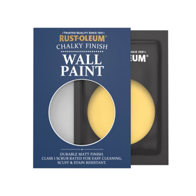 Rust-Oleum Lemon Jelly Chalky Wall & Ceiling Paint Tester Sachet 10Ml from B&Q