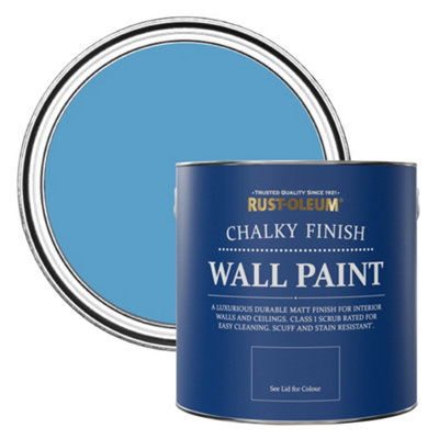 Rust-Oleum Cerulean Chalky Wall & Ceiling Paint 2.5L from B&Q