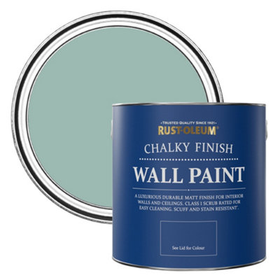 Rust-Oleum Coastal Blue Chalky Wall & Ceiling Paint 2.5L from B&Q