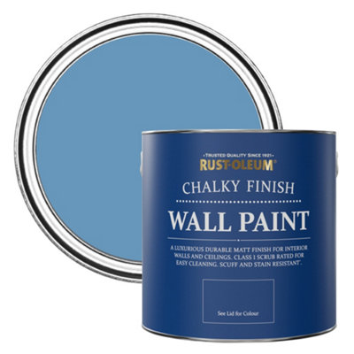 Rust-Oleum Cornflower Blue Chalky Wall & Ceiling Paint 2.5L from B&Q