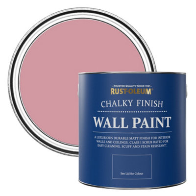 Rust-Oleum Dusky Chalky Wall & Ceiling Paint 2.5L Pink
