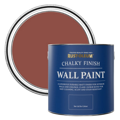 Rust-Oleum Fire Brick Chalky Wall & Ceiling Paint 2.5L from B&Q