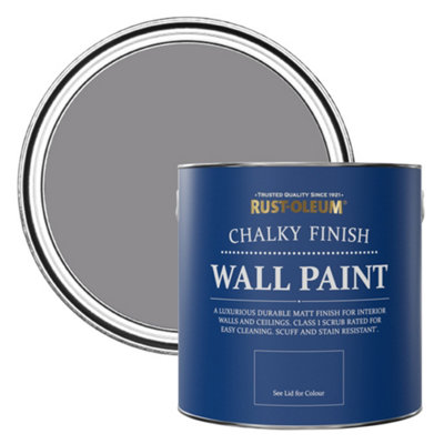 Rust-Oleum Iris Chalky Wall & Ceiling Paint 2.5L from B&Q