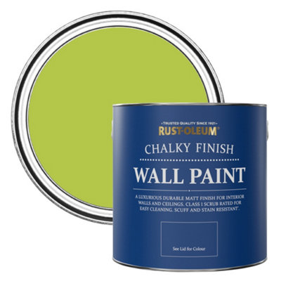 Rust-Oleum Key Lime Chalky Wall & Ceiling Paint 2.5L from B&Q