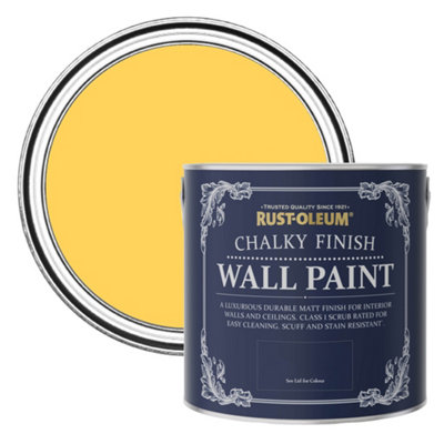 B&Q -  Lemon Jelly Chalky Wall & Ceiling Paint 2.5L