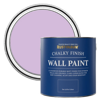 Rust-Oleum Violet Macaroon Chalky Wall & Ceiling Paint 2.5L from B&Q