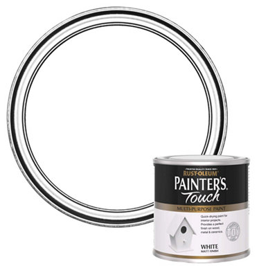 B&Q -  Painter's Touch White Matt Multi-Room Furniture Paint250Ml