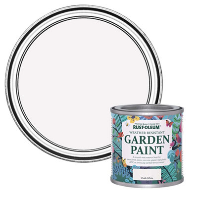 Rust-Oleum Chalk White Matt Multi-Surface Exterior Topcoat Paint125Ml Tin from B&Q