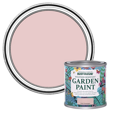 Rust-Oleum Pink Champagne Matt Multi-Surface Exterior Topcoat Paint125Ml Tin from B&Q