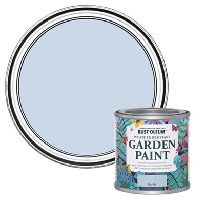 Rust-Oleum Blue Sky Matt Multi-Surface Exterior Topcoat Paint125Ml Tin from B&Q