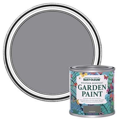 Rust-Oleum Anthracite Matt Multi-Surface Exterior Topcoat Paint125Ml Tin from B&Q