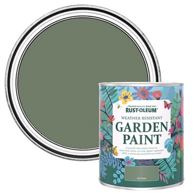 Rust-Oleum All Green Matt Multi-Surface Exterior Topcoat Paint750Ml Tin from B&Q