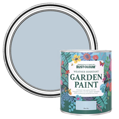 Rust-Oleum Blue Sky Matt Multi-Surface Exterior Topcoat Paint750Ml Tin from B&Q