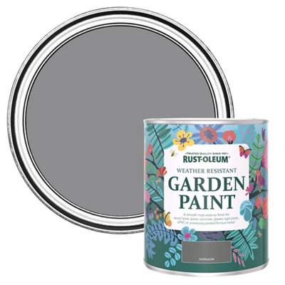 Rust-Oleum Anthracite Matt Multi-Surface Exterior Topcoat Paint750Ml Tin from B&Q