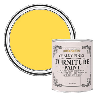 Rust-Oleum Lemon Sorbet Chalky Furniture Paint 750Ml from B&Q