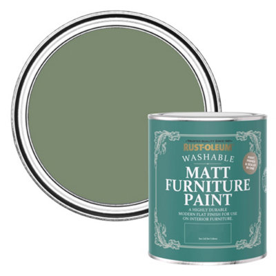 Rust-Oleum All Green Matt Furniture Paint 750Ml from B&Q
