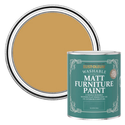 Rust-Oleum Dijon Matt Furniture Paint 750Ml from B&Q