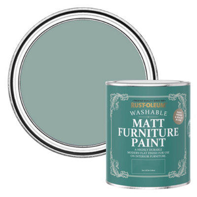 Rust-Oleum Gresham Blue Matt Furniture Paint 750Ml from B&Q