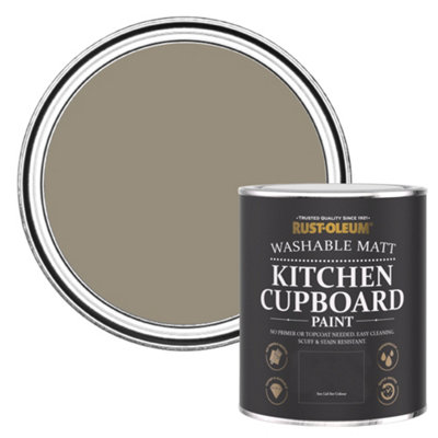 Rust-Oleum Cocoa Matt Kitchen Cupboard Paint 750Ml from B&Q
