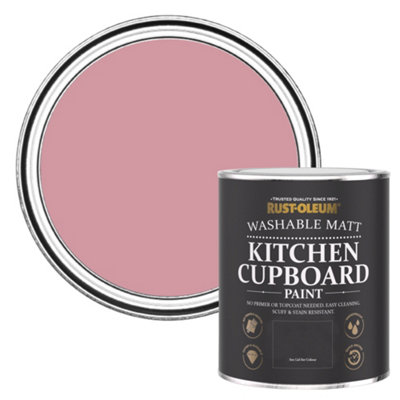 Rust-Oleum Dusky Pink Matt Kitchen Cupboard Paint 750Ml from B&Q