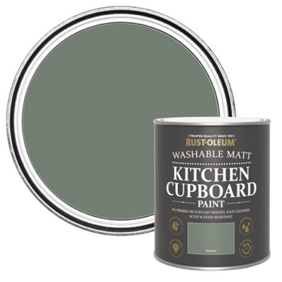 Rust-Oleum Serenity Matt Kitchen Cupboard Paint750Ml from B&Q