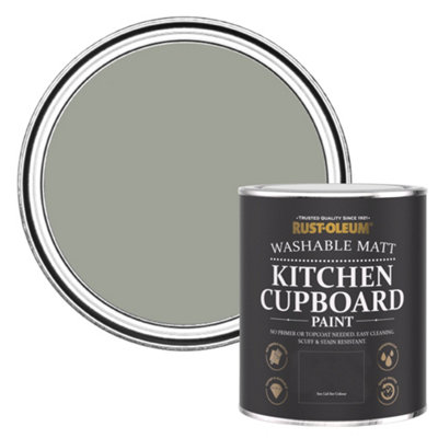 Rust-Oleum Tea Leaf Matt Kitchen Cupboard Paint 750Ml from B&Q