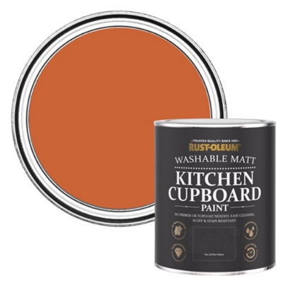 Rust-Oleum Tiger Tea Matt Kitchen Cupboard Paint 750Ml from B&Q