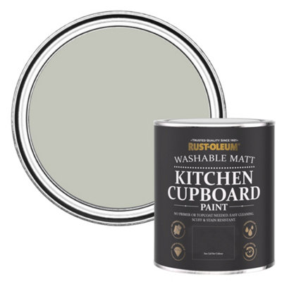 Rust-Oleum Tyne Fog Matt Kitchen Cupboard Paint 750Ml from B&Q