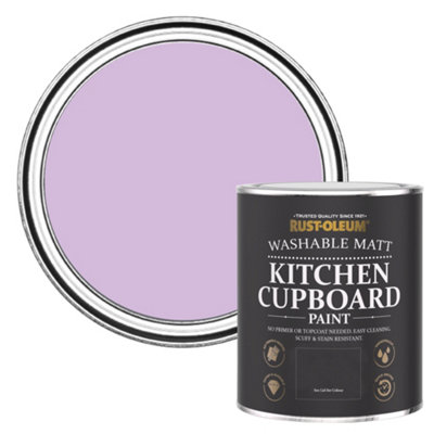 Rust-Oleum Violet Macaroon Matt Kitchen Cupboard Paint 750Ml from B&Q