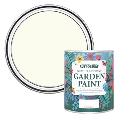 B&Q -  Antique White Matt Garden Paint 750Ml