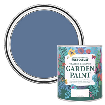 Rust-Oleum Blue River Matt Garden Paint 750Ml from B&Q