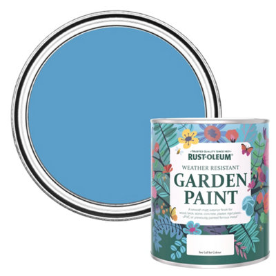 Rust-Oleum Cerulean Matt Garden Paint 750Ml from B&Q