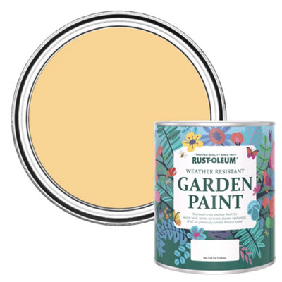 Rust-Oleum Mustard Matt Garden Paint 750Ml from B&Q